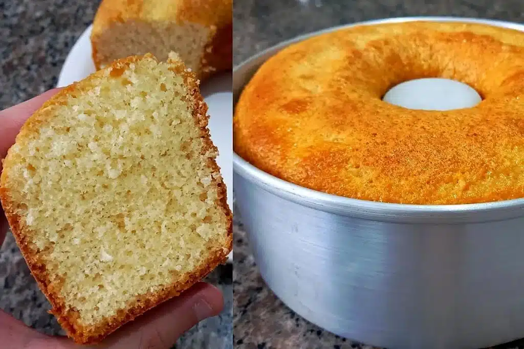 Bolo de coco de liquidificador extremamente fofinho e fácil, para acompanhar aquele café passado na hora 4 Bolo de coco de liquidificador