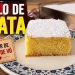 Bolo de nata da vó fofo com textura leve e massa divina, para acompanhar o seu café da tarde 1 Bolo de nata