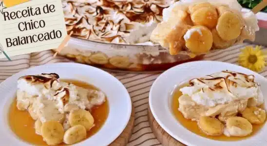 Chico balanceado com banana, um creme incrível e cobertura de merengue, uma sobremesa divina 4 Chico balanceado
