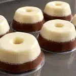 Flan de leite condensado e chocolate feito no liquidificador um doce rápido, prático e delicioso 2 Flan de leite condensado e chocolate