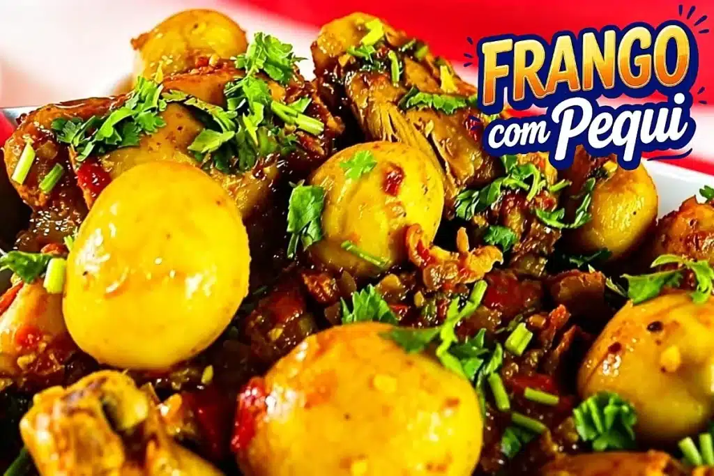 Frango com pequi com aquele gostinho caipira da roça, uma receita tradicional mineira divina 4 Frango com pequi