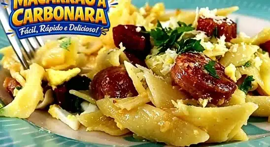 Macarrão a carbonara, uma receita tradicional da família super cremosa, saborosa e irresistível 2 Macarrão a carbonara