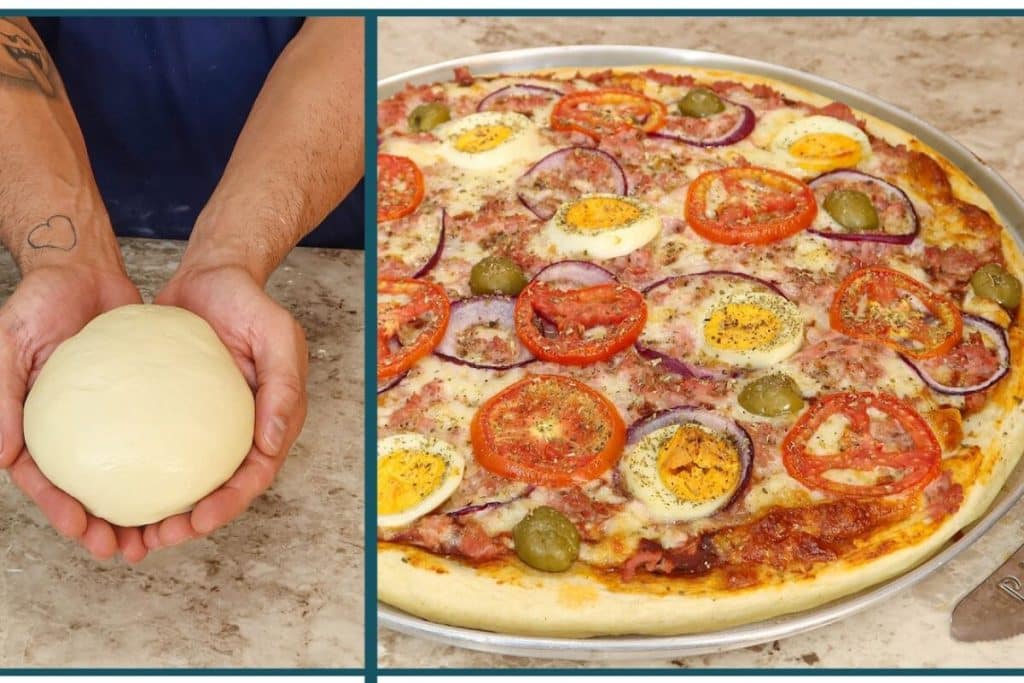 Massa de pizza caseira