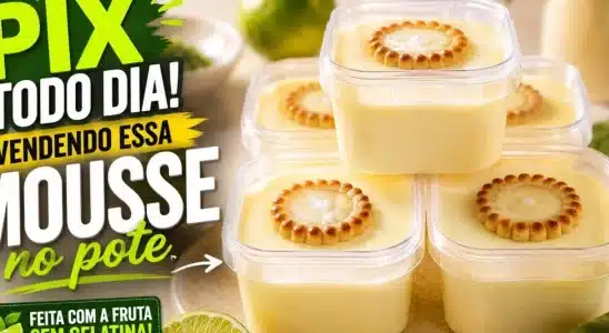 Mousse de limão super cremoso, refrescante e fácil, para saborear com a família ou vender 1 Mousse de limão