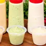 Maionese caseira nos sabores alho, verde e pimenta, para você turbinar qualquer lanche 3 Maionese caseira