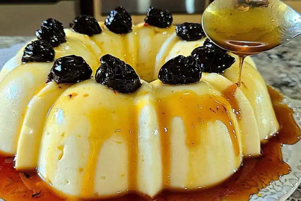 Manjar de coco com ameixa tradicional, fácil e bem gostoso, que será um sucesso em sua mesa 4 Manjar de coco com ameixa