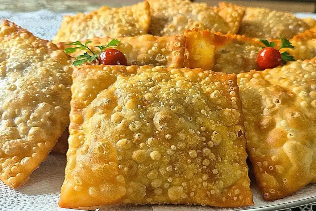 Massa de pastel caseira super leve e crocante, uma receita incrível para salvar e fazer sempre 4 Massa de pastel caseira
