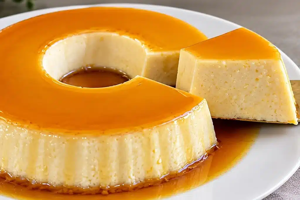 Pudim de coco feito no liquidificador sem precisar ir ao fogo, uma sobremesa gelada rápida e perfeita 4 Pudim de coco