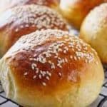 Pão de hambúrguer caseiro