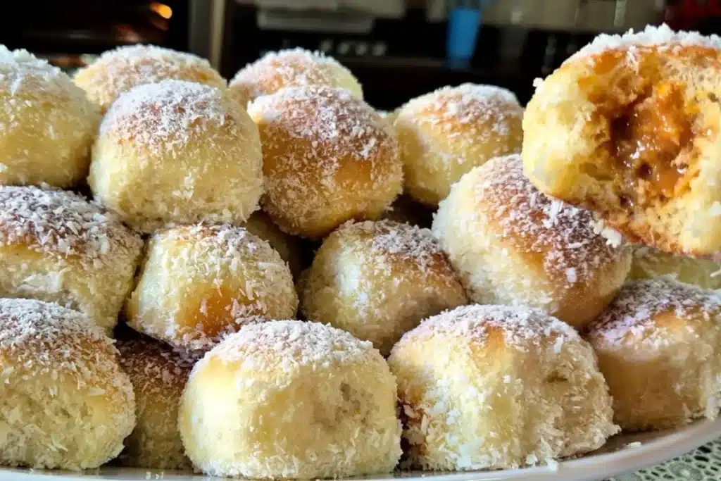 Pãozinho lua de mel fofinho e bem recheado com um creme delicioso, ideal para o café da tarde 4 Pãozinho lua de mel