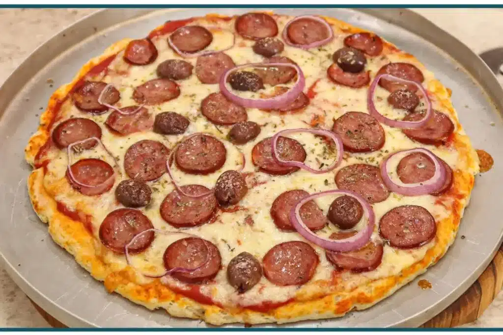 Pizza caseira com massa super leve e recheio caprichado, para fazer e receber muitos elogios 4 Pizza caseira