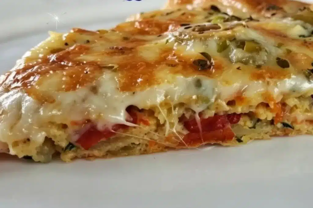 Pizza de legumes feita com massa caseira leve e recheio bem temperado, uma refeição incrível 4 Pizza de legumes