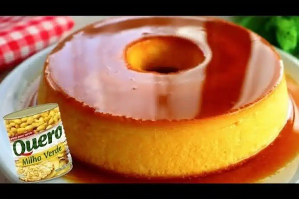 Pudim de milho cremoso muito leve e saboroso, aquela sobremesa geladinha que todos adoram 21 Pudim de milho cremoso