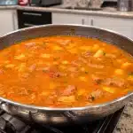 Quibebe de mandioca com linguiça bem temperado e cremoso, um prato caipira saboroso 1 Quibebe de mandioca