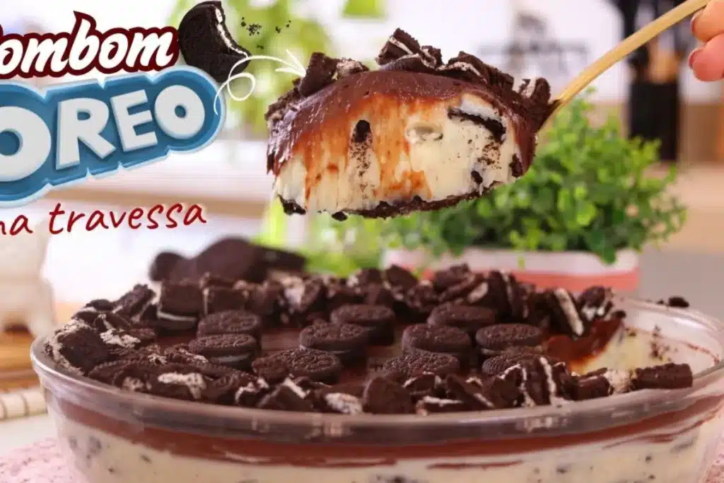 Sobremesa de Oreo deliciosa, super fácil e incrivelmente cremosa, que todos vão amar 4 Sobremesa de Oreo