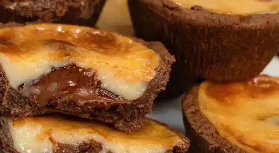 Tortelete de chocolate com leite condensado fácil e rápida, para você servir em porções individuais e encantar a todos 3 Tortelete de chocolate