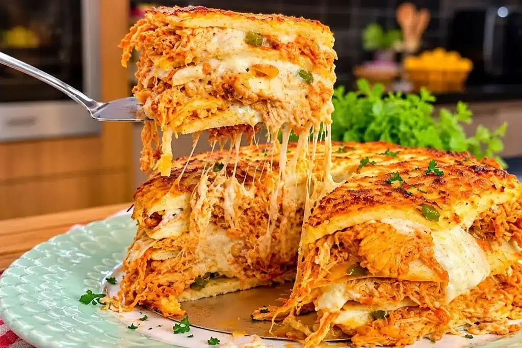 Torta de liquidificador cremosa rápida e fácil, com recheio delicioso para um lanche incrível 4 Torta de liquidificador cremosa