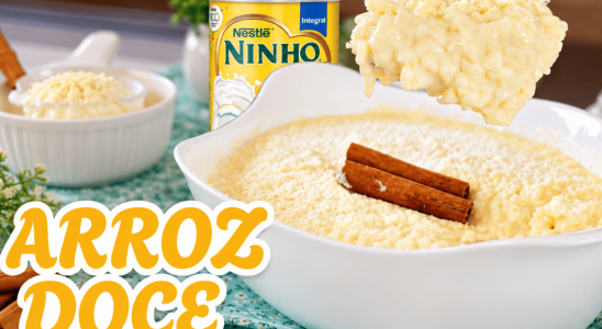 Arroz doce de leite Ninho