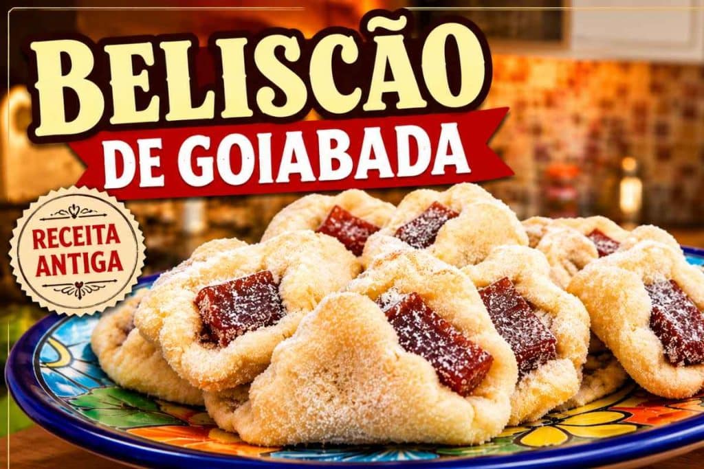 Beliscão de goiabada caseiro com massa que derrete na boca, perfeito para servir com um café 122 Beliscão de goiabada