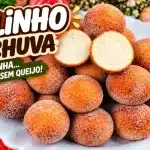 Bolinho de chuva sem farinha feito sem leite e sem queijo, ideal para saborear na hora do café 1 Bolinho de chuva sem farinha