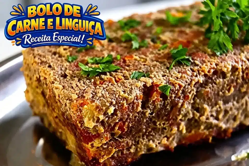 Bolo de carne moída feito de um jeito diferente, recheado e suculento, para surpreender a família 4 Bolo de carne moída