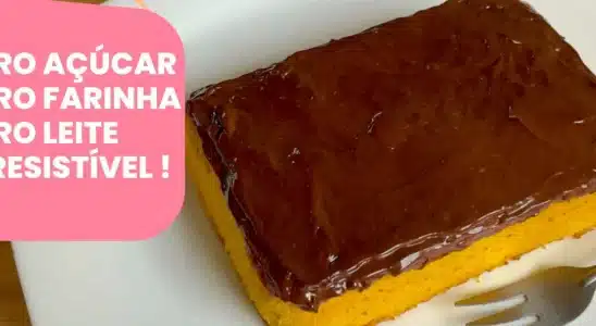 Bolo fit de 5 minutos feito sem farinha, sem leite e sem açúcar, que fica fofinho e molhadinho 2 Bolo fit de 5 minutos