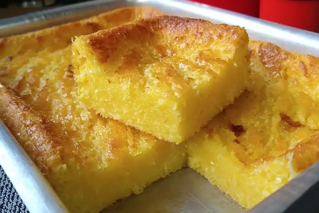 Bolo sem farinha de trigo, sem fubá e sem ovos, fácil e delicioso, ideal para o seu café da tarde 4 Bolo sem farinha de trigo