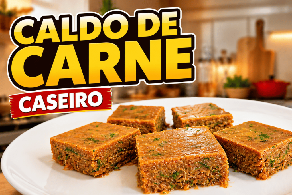 Caldo de carne caseiro