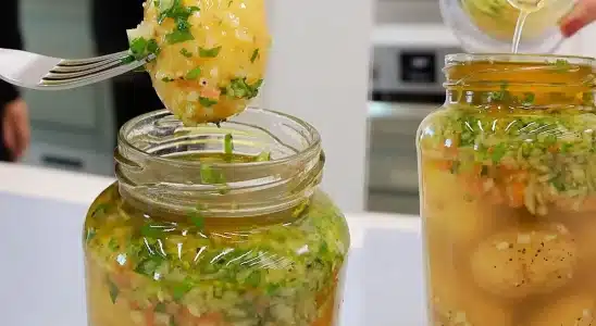 Conserva de batata bem temperada e fácil de fazer, um petisco delicioso que todos vão amar 1 Conserva de batata