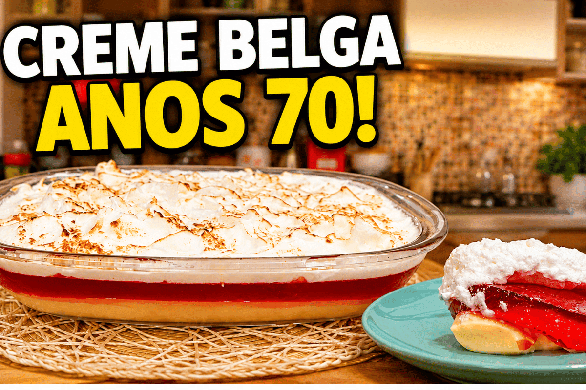 Creme belga delicioso, fácil e aveludado estilo receita dos anos 70, simplesmente maravilhoso 1 Creme belga
