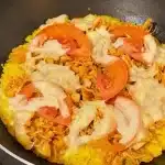 Cuscuz recheado de frigideira muito prático e nutritivo para você preparar em poucos minutos 1 Cuscuz recheado de frigideira
