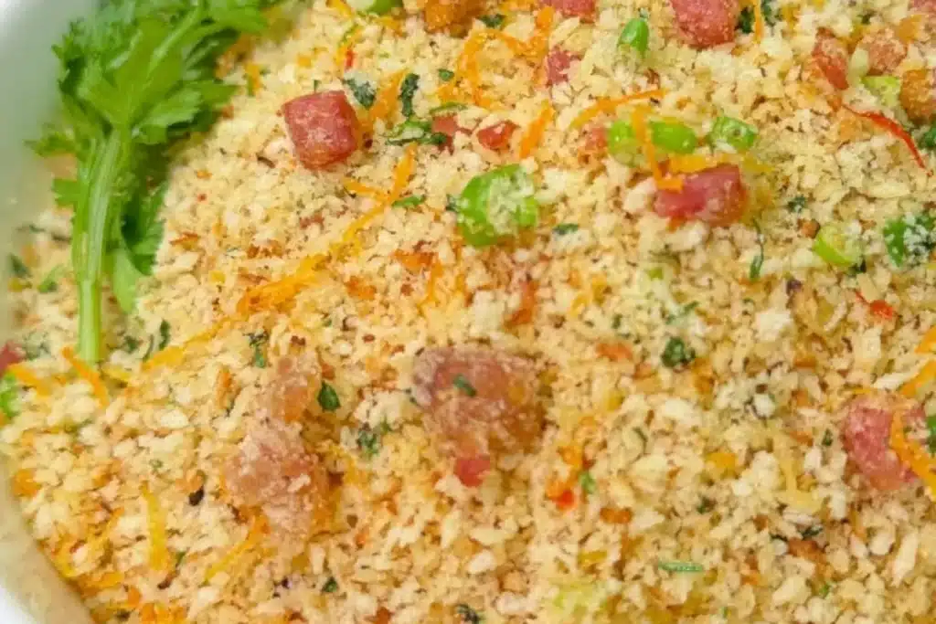 Farofa crocante: simples, saborosa e muito fácil de preparar, com ingredientes do dia a dia 4 Farofa crocante