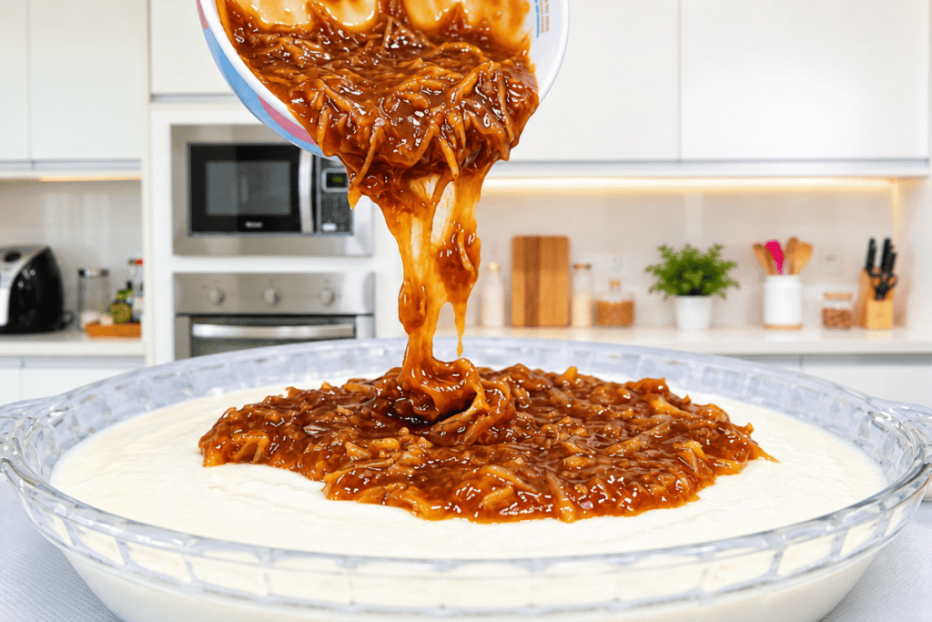 Gelado de coco com cocadinha cremosa que rende bastante, uma sobremesa gelada divina 6 Gelado de coco