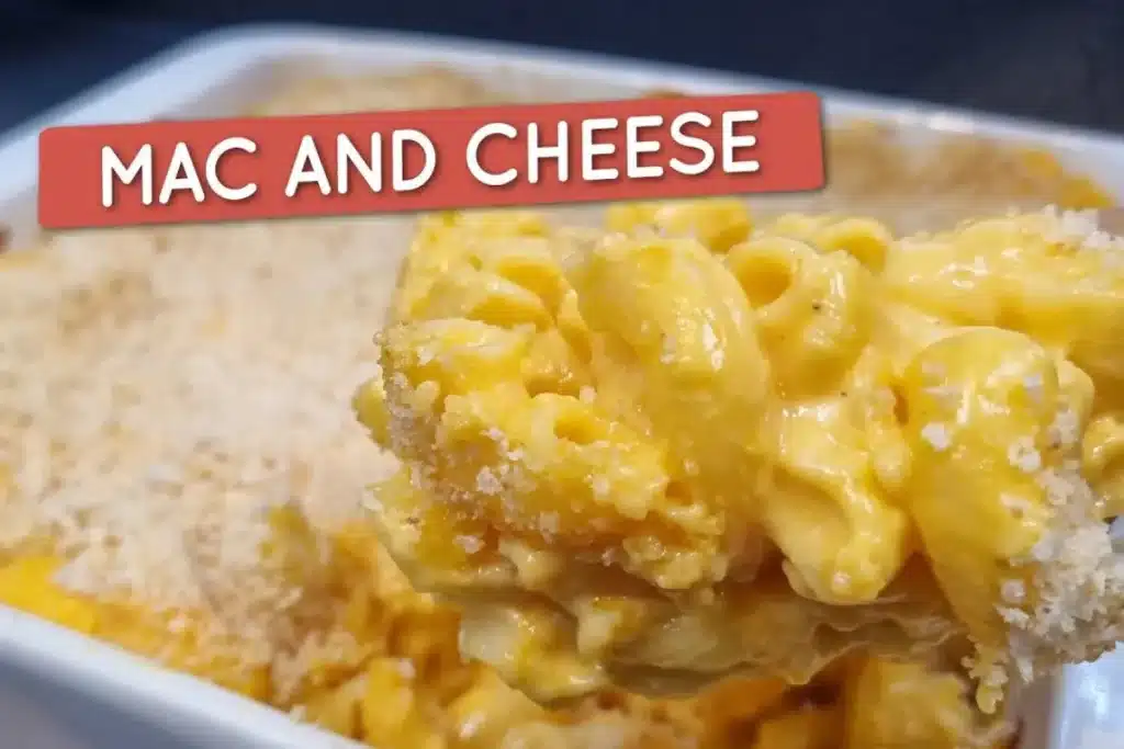 Macarrão com queijo americano super cremoso, rápido e bem recheado no estilo mac and cheese 4 Macarrão com queijo americano