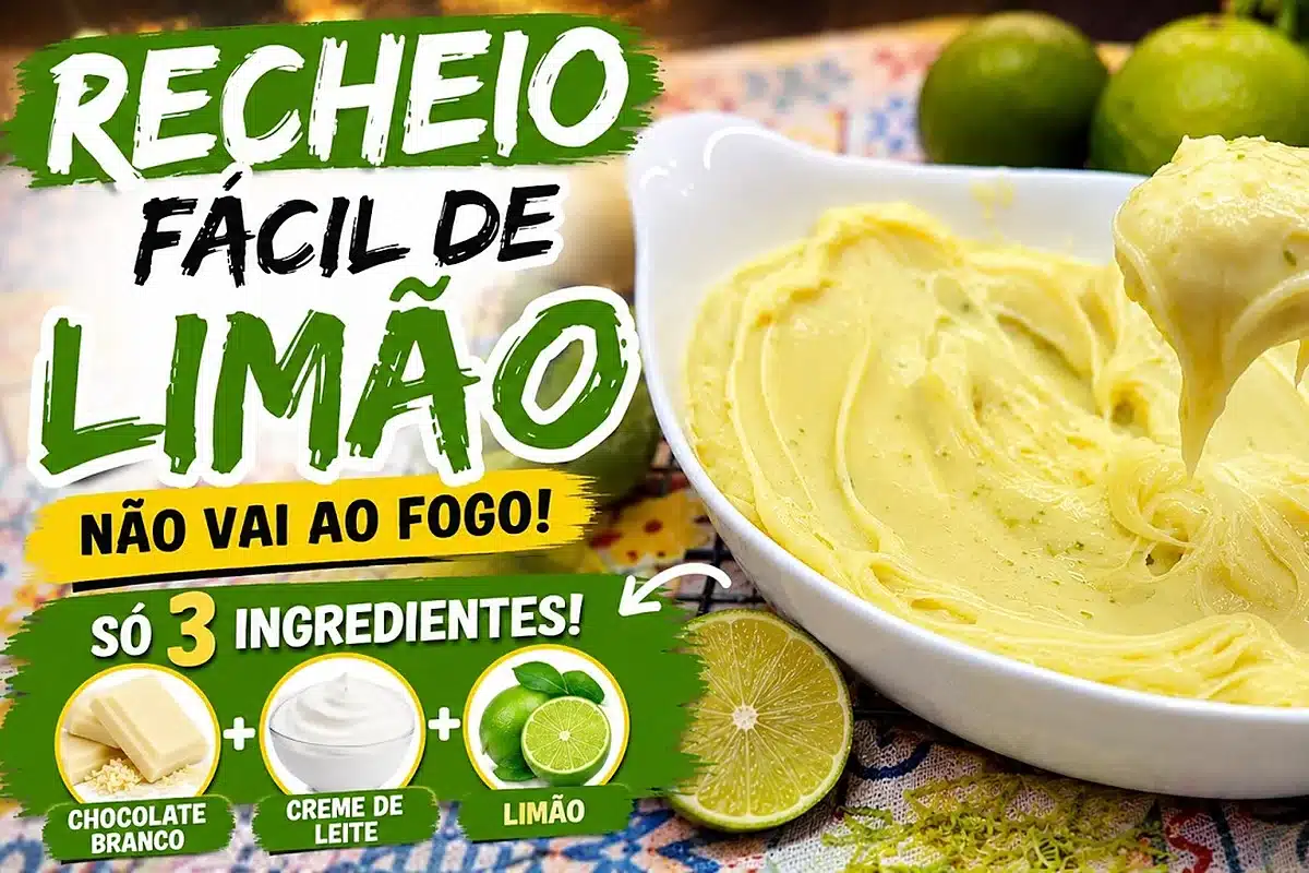 Recheio de limão que não vai ao fogo, para você rechear os seus bolos, tortas e doces sem dar trabalho 45 Recheio de limão