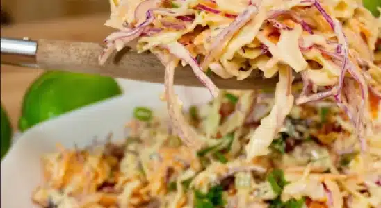 Salada de repolho cremosa e completa, um acompanhamento saboroso e bem refrescante 2 Salada de repolho cremosa