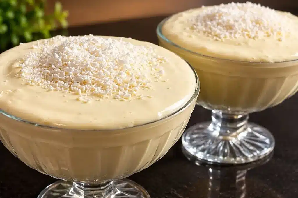 Sobremesa de 2 ingredientes super rápida e prática feita no liquidificador, um doce incrível 4 Sobremesa de 2 ingredientes