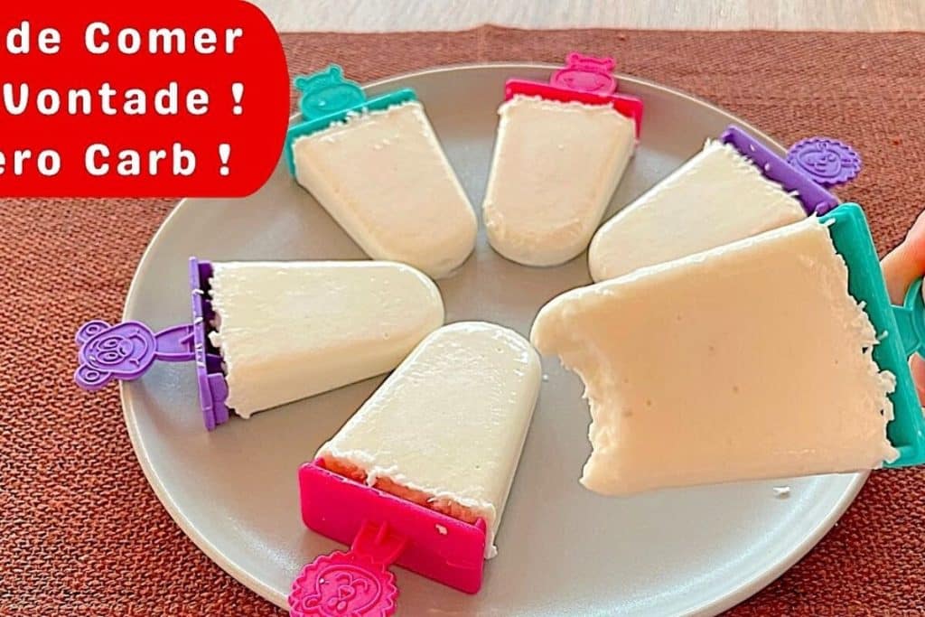 Sorvete de coco sem açúcar