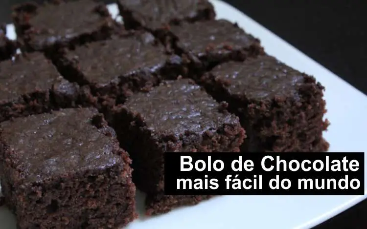 Bolo de Chocolate Mais Fácil do Mundo 1 bolofacil