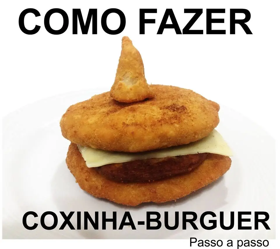 Aprenda a fazer o delicioso Coxinha Burguer. A sensação do momento. 2 coxinhaburguer