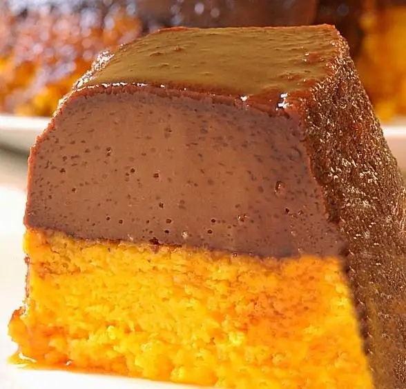 Bolo de Cenoura com Pudim de Chocolate 7 bolopudimcenoura