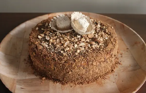 Bolo de Doce de Leite com Amendoim 1 bolo de doce de leite com amendoim