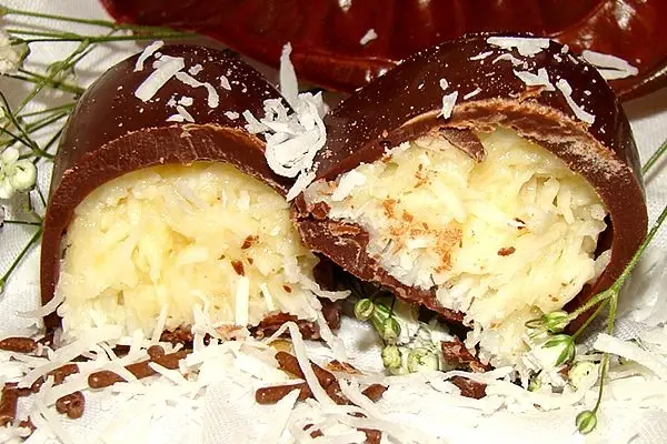 Trufa de Coco com Chocolate Branco 2 trufa de coco com choco