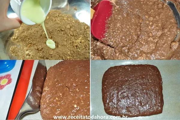 Brownie de Chocolate Que Não Vai Ao Forno 3 b face