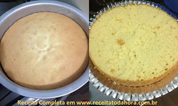 Pão de Ló Fofinho com 3 Ingredientes 1 pão de ló face