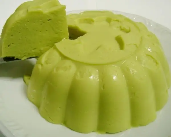 Pudim de Abacate 5 pudim de abacate, já pronto para se deliciar