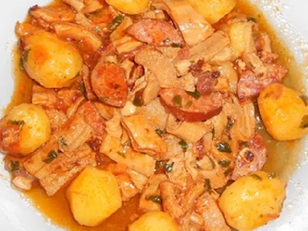Dobradinha com Batatas na Panela de Pressão