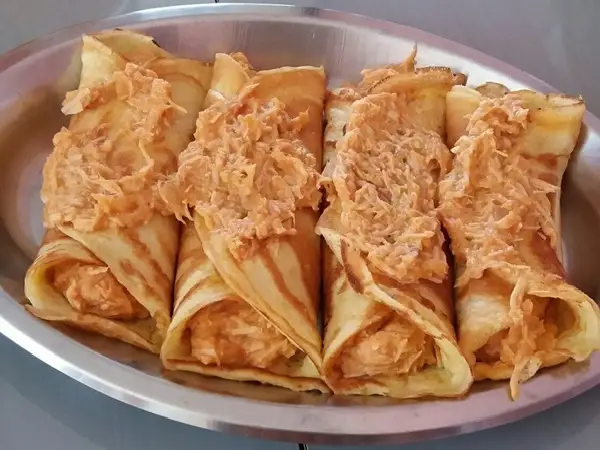 panqueca de frango simples