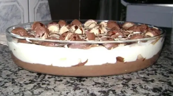 Receita de Pavê de sonho de valsa na travessa
