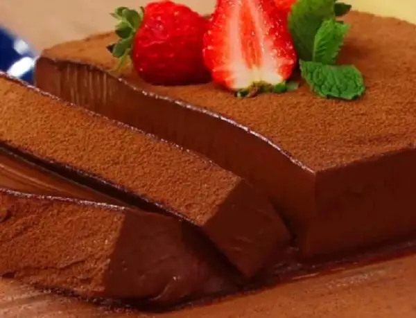 mousse de chocolate de corte